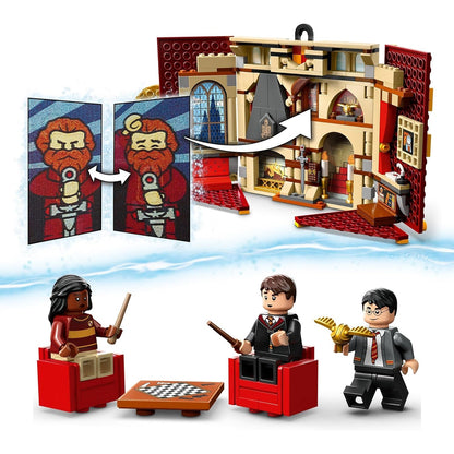 LEGO 76409 Harry Potter Hausbanner Gryffindor Set Hogwarts Wappen Schloss Gemeinschaftsraum Spielzeug oder Wanddisplay