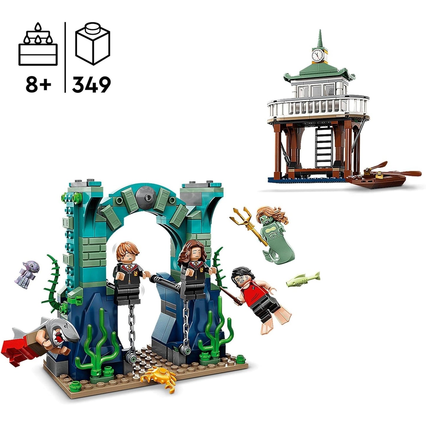 LEGO 76420 Harry Potter Trimagisches Turnier: Der Schwarze See, Feuerkelch Spielzeug für Kinder