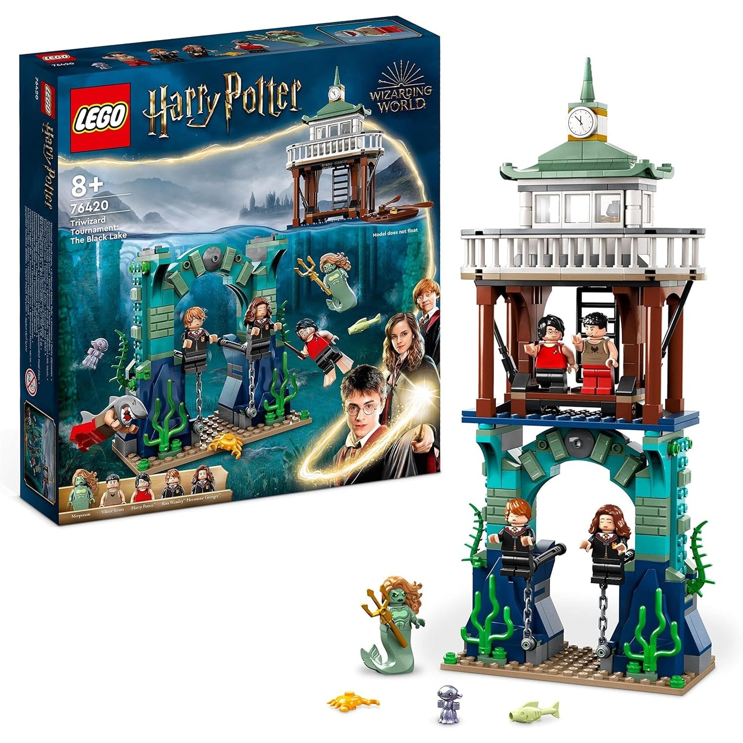 LEGO 76420 Harry Potter Trimagisches Turnier: Der Schwarze See, Feuerkelch Spielzeug für Kinder