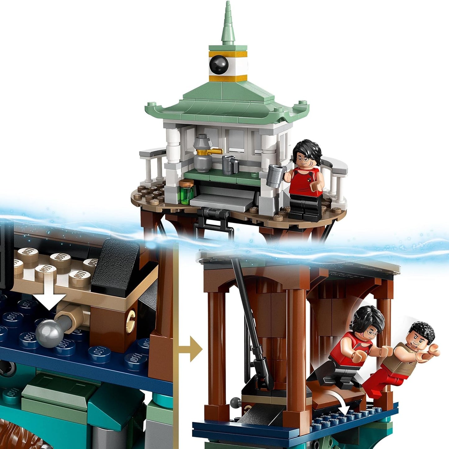 LEGO 76420 Harry Potter Trimagisches Turnier: Der Schwarze See, Feuerkelch Spielzeug für Kinder