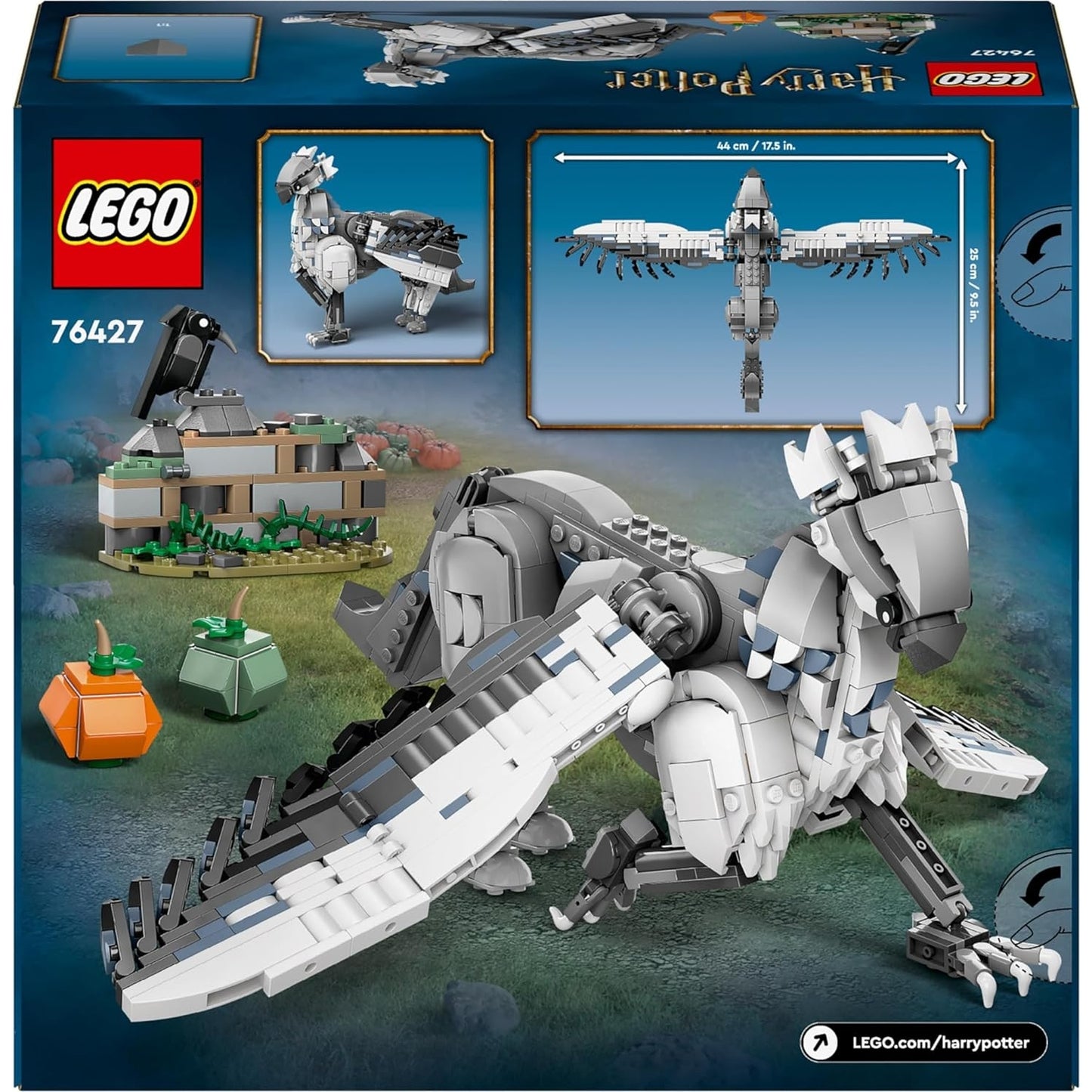 LEGO 76427 Harry Potter Hippogreif Seidenschnabel, Fabelwesen-Spielzeug zum Sammeln