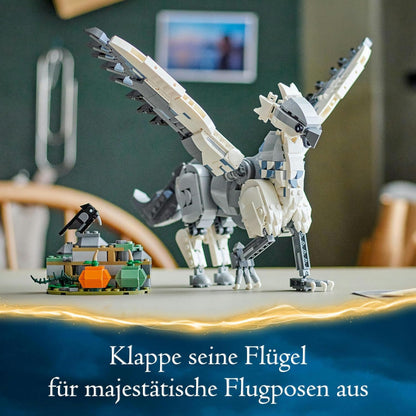 LEGO 76427 Harry Potter Hippogreif Seidenschnabel, Fabelwesen-Spielzeug zum Sammeln