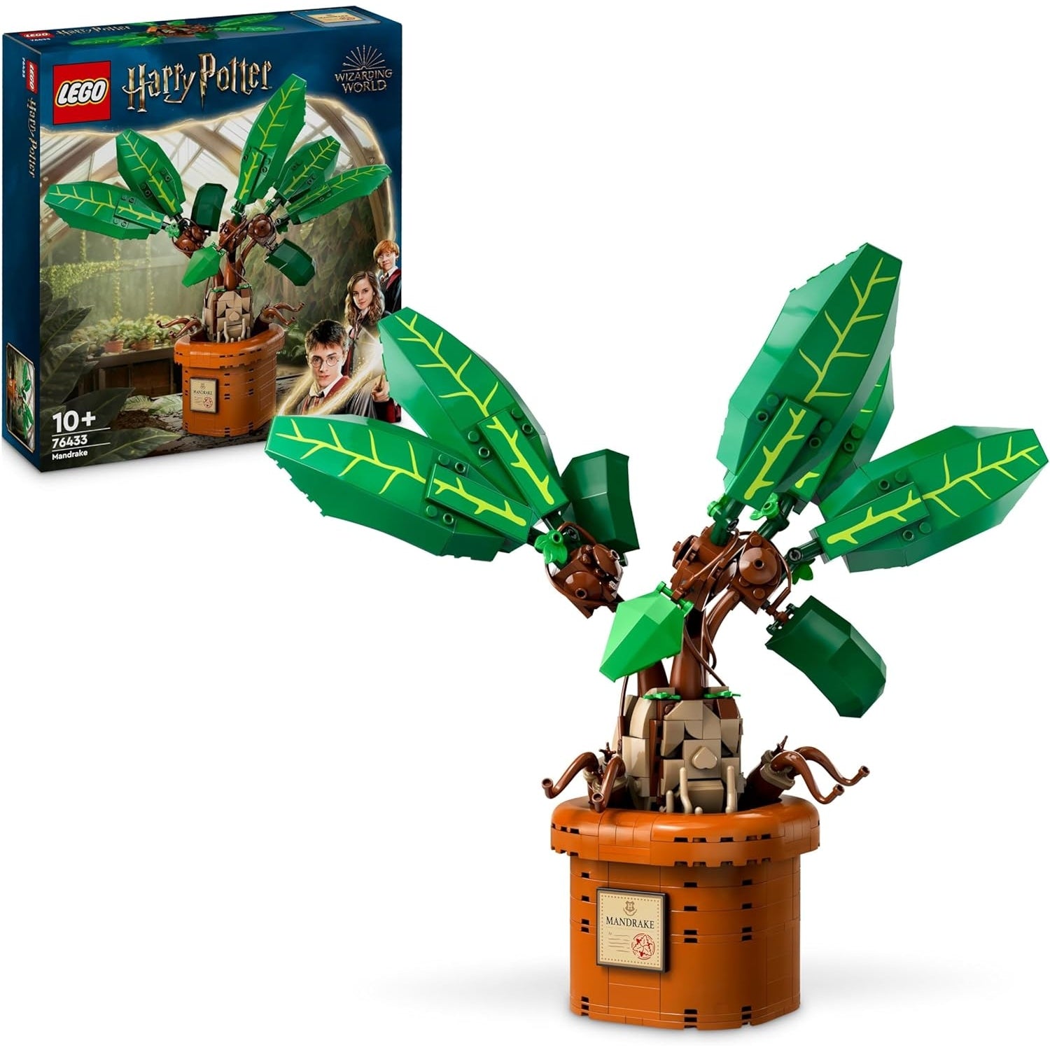 LEGO 76433 Harry Potter Zaubertrankpflanze: Alraune, Pflanzen-Spielzeug mit Topf