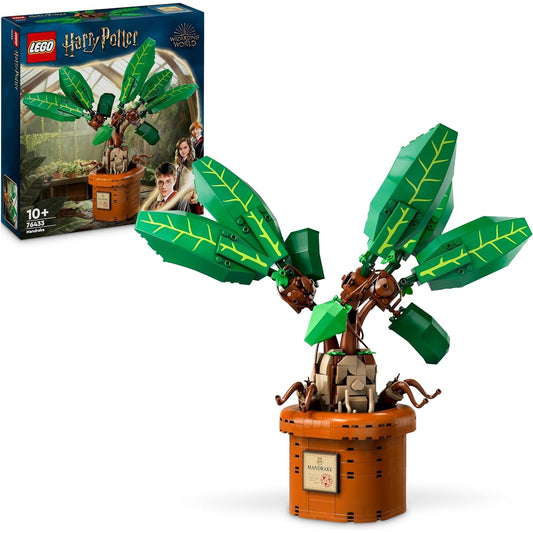 LEGO 76433 Harry Potter Zaubertrankpflanze: Alraune, Pflanzen-Spielzeug mit Topf