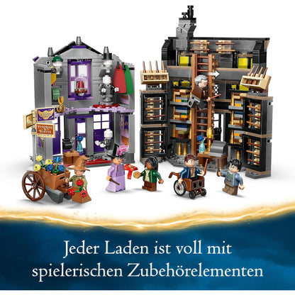 LEGO 76439 Harry Potter Ollivanders & Madam Malkins Anzüge, Läden aus der Winkelgasse