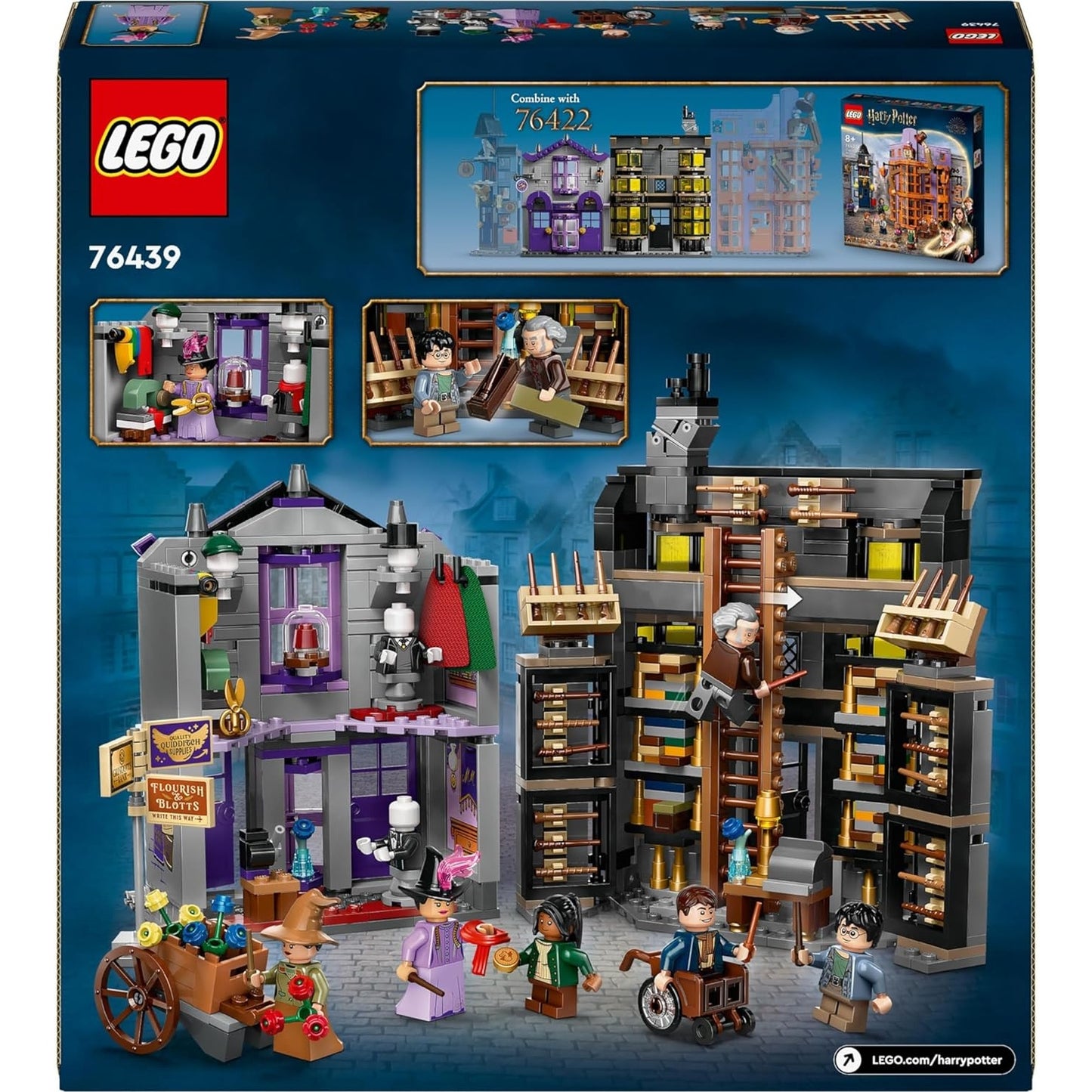 LEGO 76439 Harry Potter Ollivanders & Madam Malkins Anzüge, Läden aus der Winkelgasse