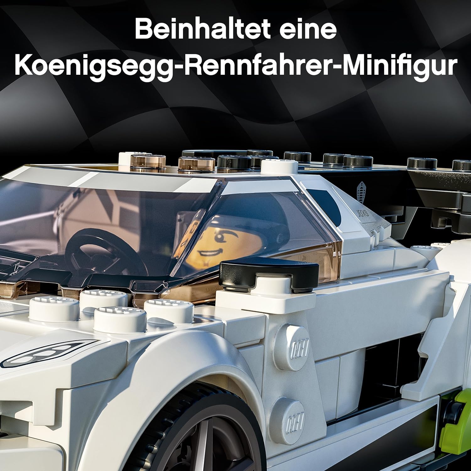 LEGO 76900 Speed Champions Koenigsegg Jesko Rennauto, Spielzeugauto, Modellauto zum selber Bauen