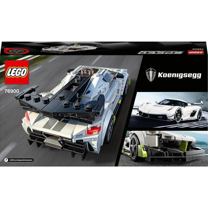 LEGO 76900 Speed Champions Koenigsegg Jesko Rennauto, Spielzeugauto, Modellauto zum selber Bauen