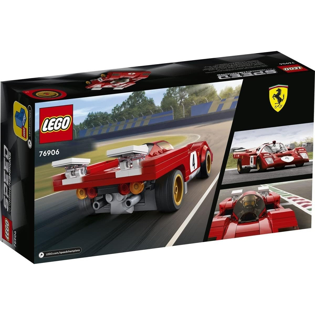 LEGO 76906 Speed Champions 1970 Ferrari 512 M Bausatz für Modellauto, Spielzeug-Auto