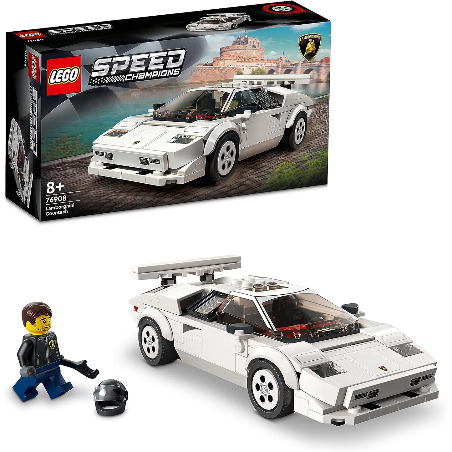 LEGO 76908 Speed Champions Lamborghini Countach Bausatz für Modellauto