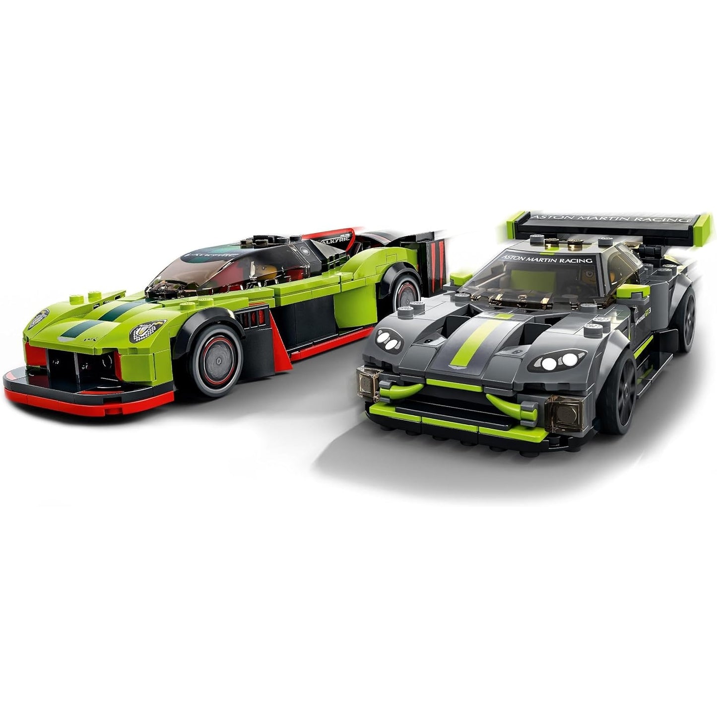 LEGO 76910 Speed Champions Aston Martin Valkyrie AMR Pro & Vantage GT3 Bausatz mit 2 Rennautos Modellautos