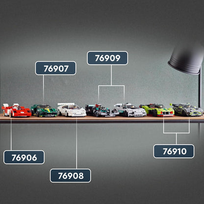 LEGO 76910 Speed Champions Aston Martin Valkyrie AMR Pro & Vantage GT3 Bausatz mit 2 Rennautos Modellautos