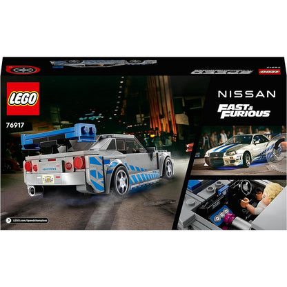 LEGO 76917 Speed Champions 2 Fast 2 Furious Nissan Skyline GT-R R34 Rennwagen