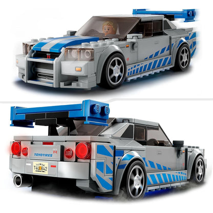 LEGO 76917 Speed Champions 2 Fast 2 Furious Nissan Skyline GT-R R34 Rennwagen