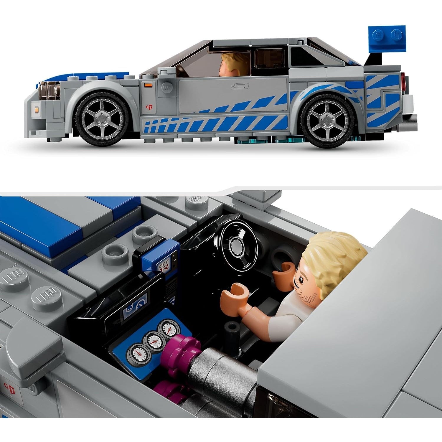 LEGO 76917 Speed Champions 2 Fast 2 Furious Nissan Skyline GT-R R34 Rennwagen