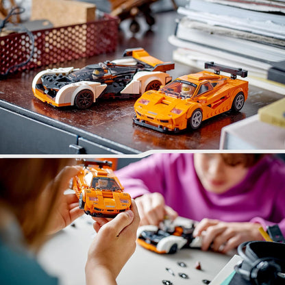 LEGO 76918 Speed Champions McLaren Solus GT & McLaren F1 LM, 2 ikonische Rennwagen