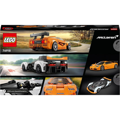 LEGO 76918 Speed Champions McLaren Solus GT & McLaren F1 LM, 2 ikonische Rennwagen