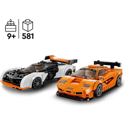 LEGO 76918 Speed Champions McLaren Solus GT & McLaren F1 LM, 2 ikonische Rennwagen