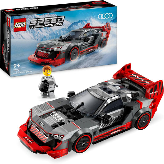 LEGO 76921 Speed Champions Audi S1 e-tron Quattro Rennwagen Set mit Auto-Spielzeug