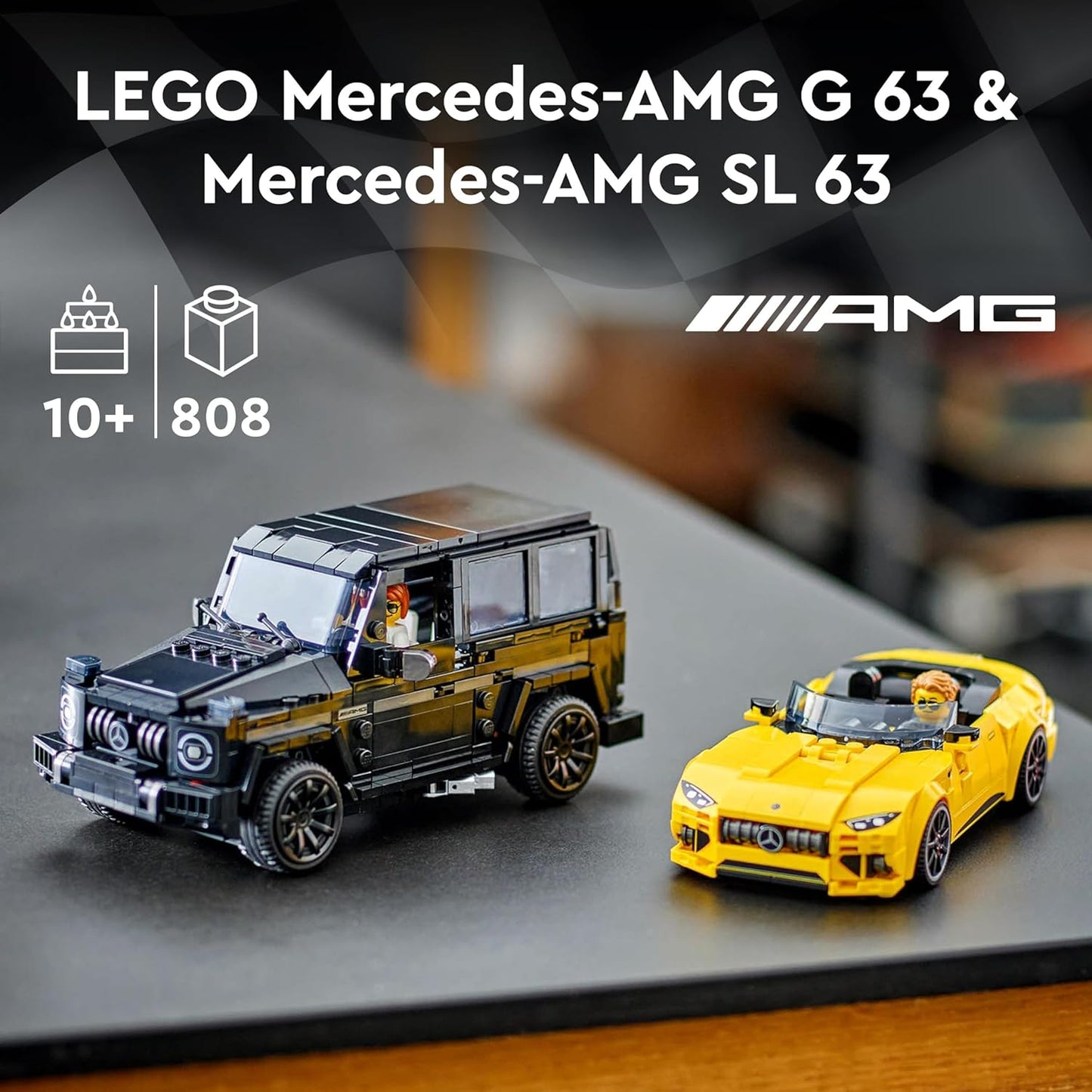 LEGO 76924 Speed Champions Mercedes-AMG G 63 & Mercedes-AMG SL 63 Spielzeug-Autos