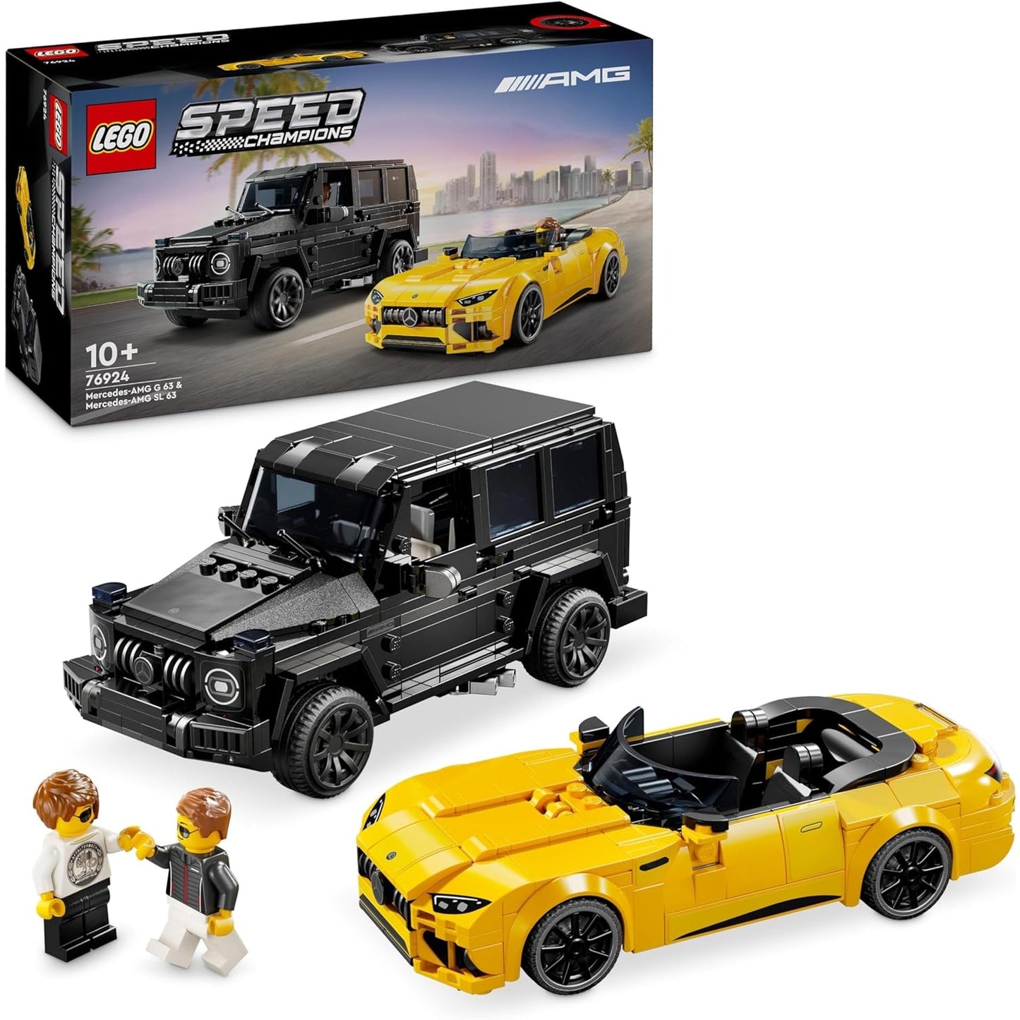 LEGO 76924 Speed Champions Mercedes-AMG G 63 & Mercedes-AMG SL 63 Spielzeug-Autos