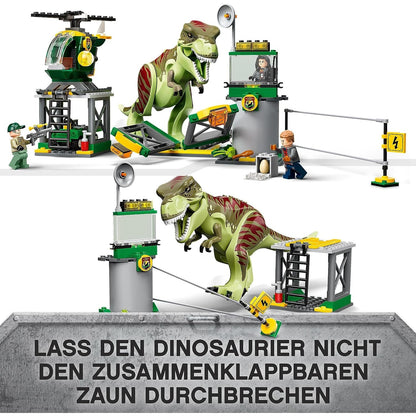 LEGO 76944 Jurassic World T. Rex Ausbruch Dinosaurier-Spielzeug ab 4 Jahren