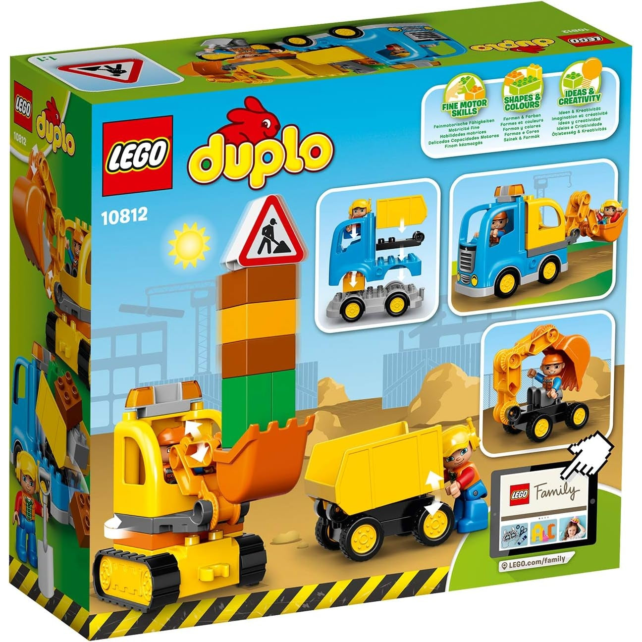 LEGO DUPLO 10812 - Bagger & Lastwagen | Kleinkind Spielzeug ab 2 Jahren