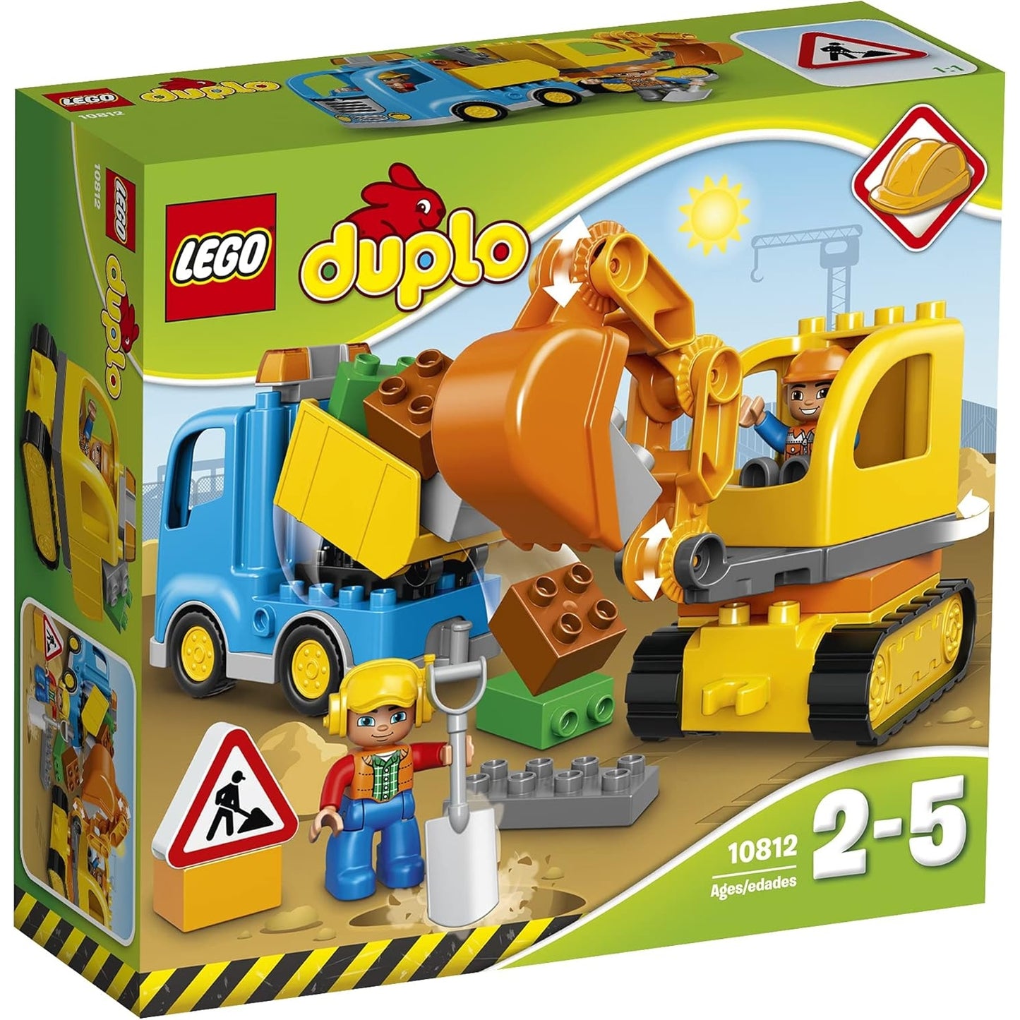 LEGO DUPLO 10812 - Bagger & Lastwagen | Kleinkind Spielzeug ab 2 Jahren