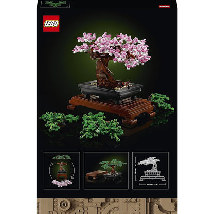 Lego 10281 Icons Bonsai Baum Set für Erwachsene, Pflanzen Home Deko Set mit Blumen