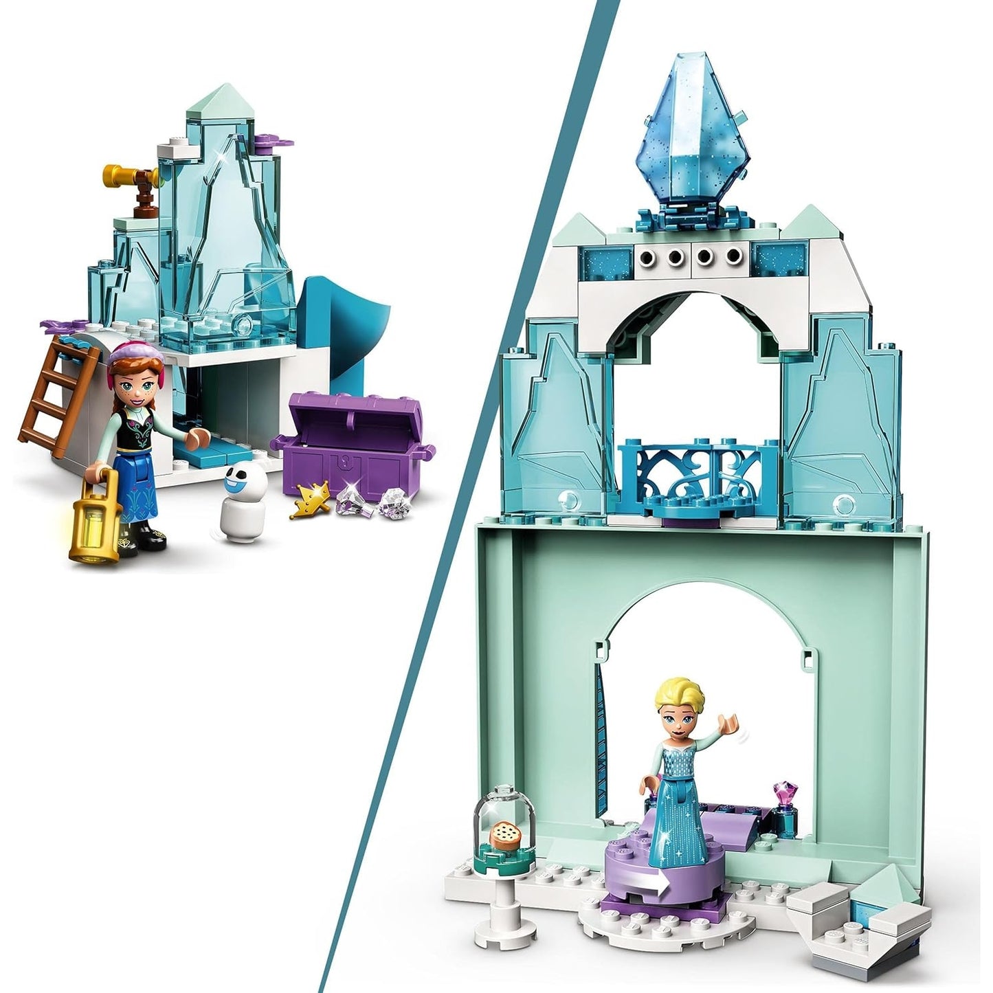 Lego 43194 Disney Princess Annas und Elsas Wintermärchen Eiskönigin-Spielzeug zum Bauen mit Schloss