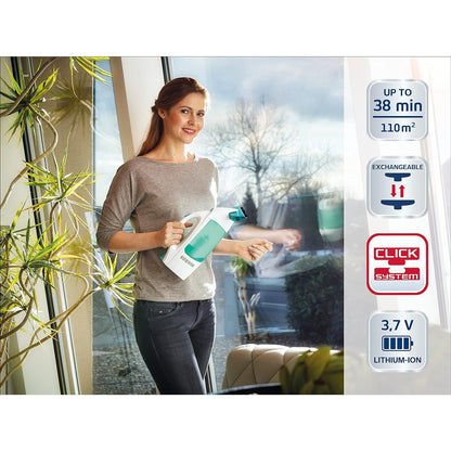 Leifheit Fenstersauger Set Dry and Clean mit 28 cm Saugdüse 360° streifenfreie Reinigung Fensterreiniger