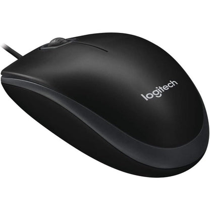 Logitech B100 Maus mit Kabel, USB-Anschluss, 800 DPI Optischer Sensor, 3 Tasten