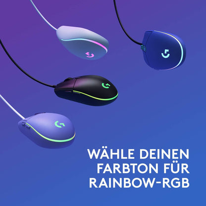 Logitech G203 Gaming-Maus mit LIGHTSYNC RGB-Beleuchtung 6 programmierbare Tasten