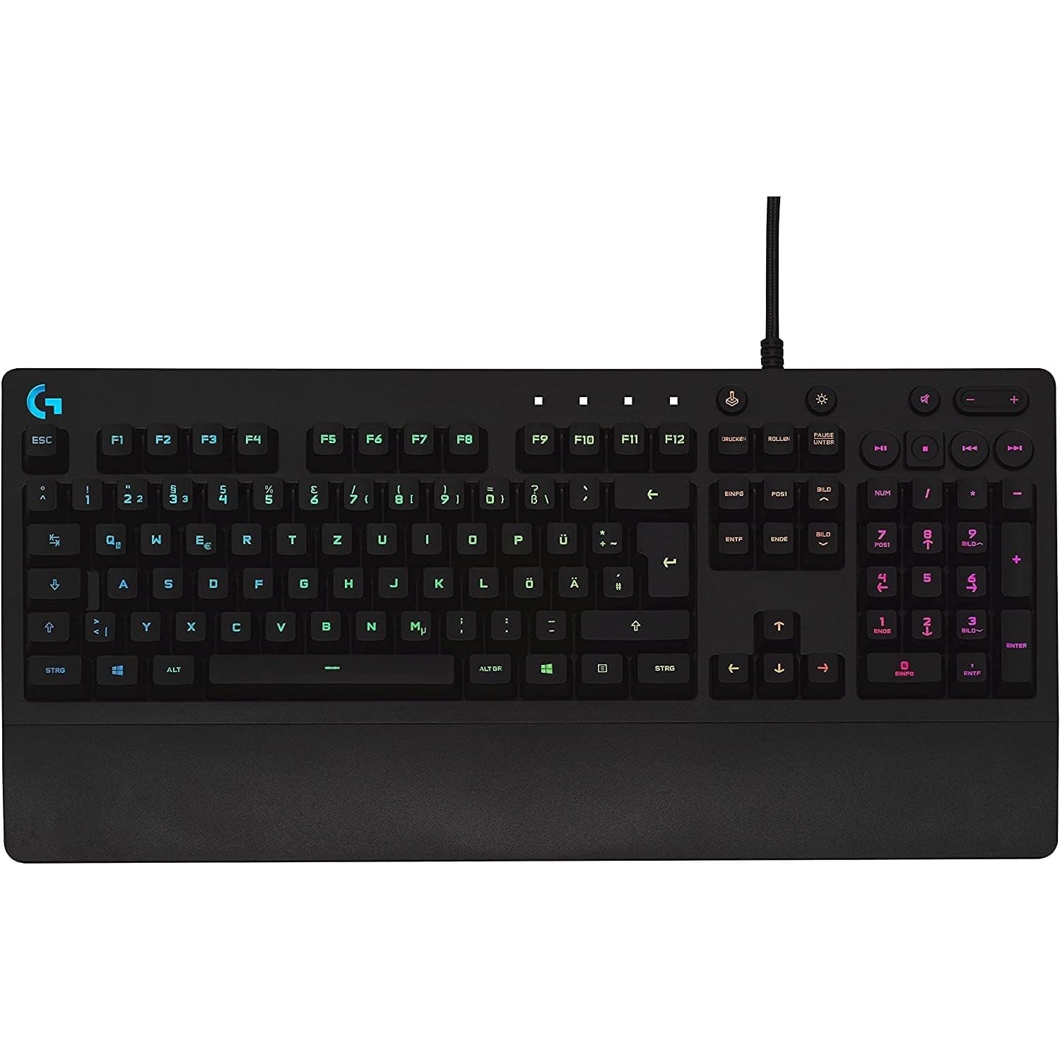 Logitech G213 Prodigy Gaming-Tastatur, RGB-Beleuchtung, Programmierbare G-Tasten, Multi-Media