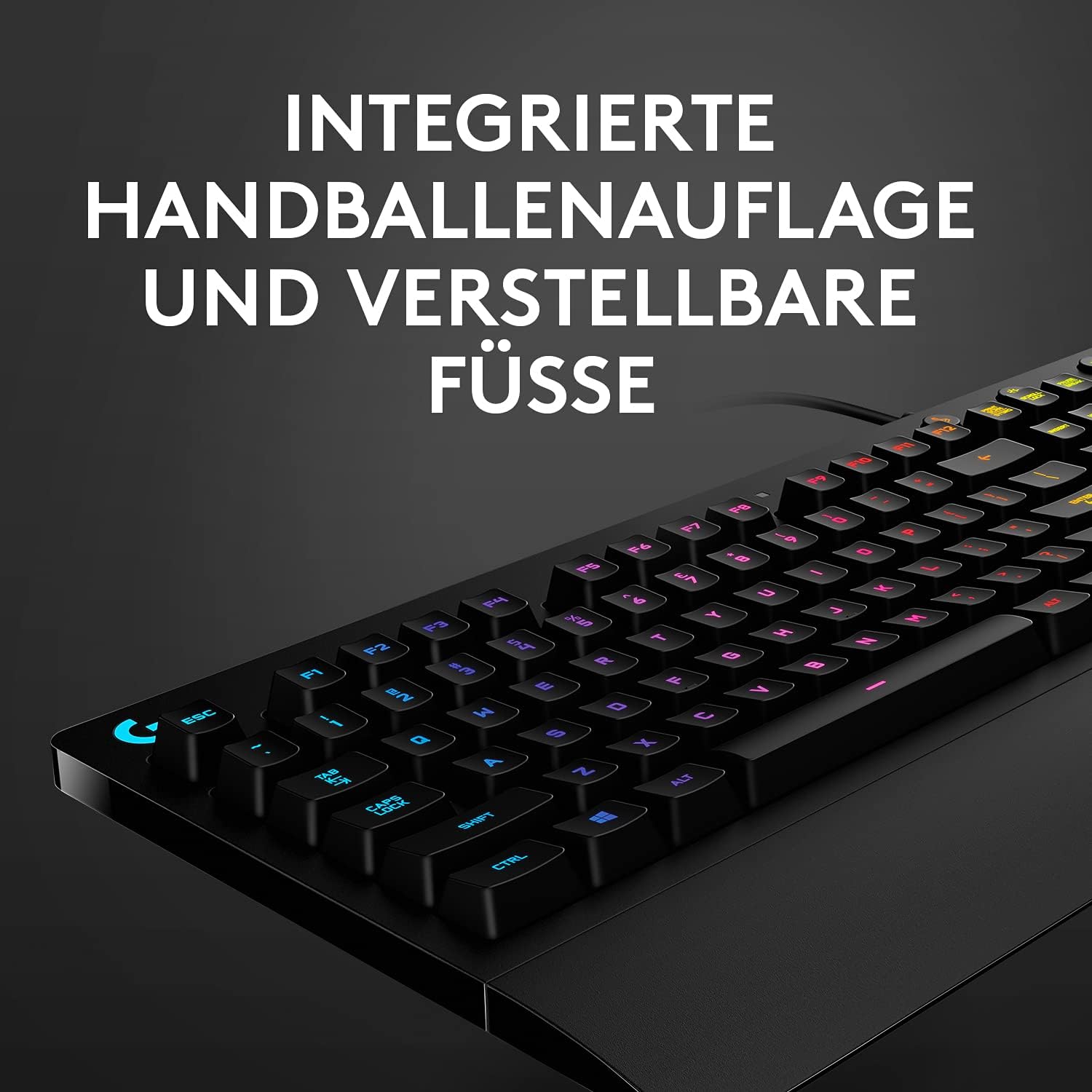 Logitech G213 Prodigy Gaming-Tastatur, RGB-Beleuchtung, Programmierbare G-Tasten, Multi-Media