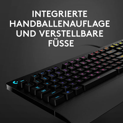 Logitech G213 Prodigy Gaming-Tastatur, RGB-Beleuchtung, Programmierbare G-Tasten, Multi-Media