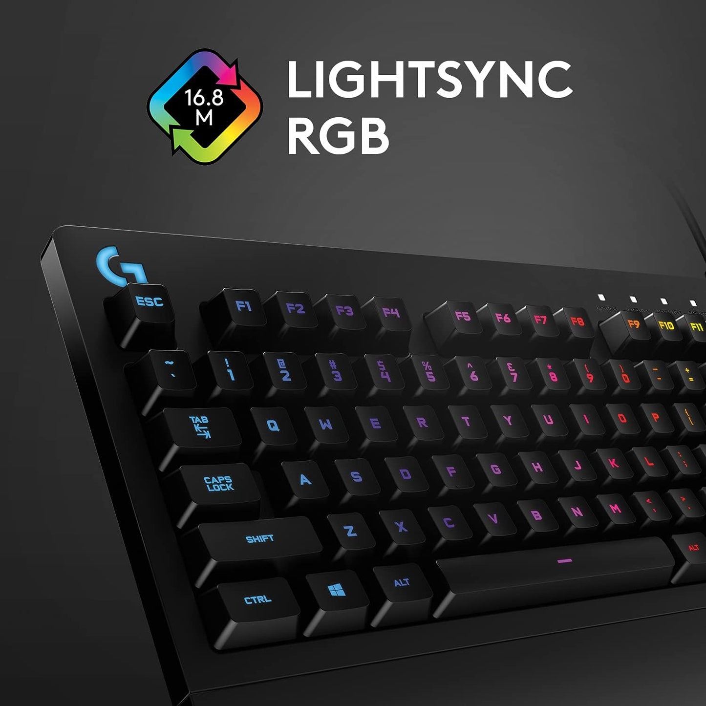 Logitech G213 Prodigy Gaming-Tastatur, RGB-Beleuchtung, Programmierbare G-Tasten, Multi-Media