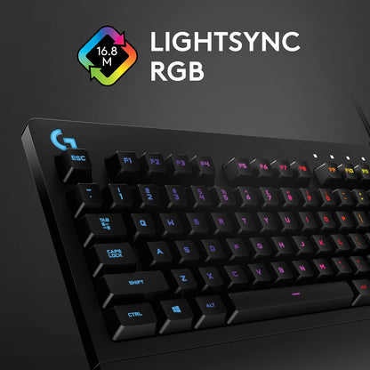 Logitech G213 Prodigy Gaming-Tastatur, RGB-Beleuchtung, Programmierbare G-Tasten, Multi-Media