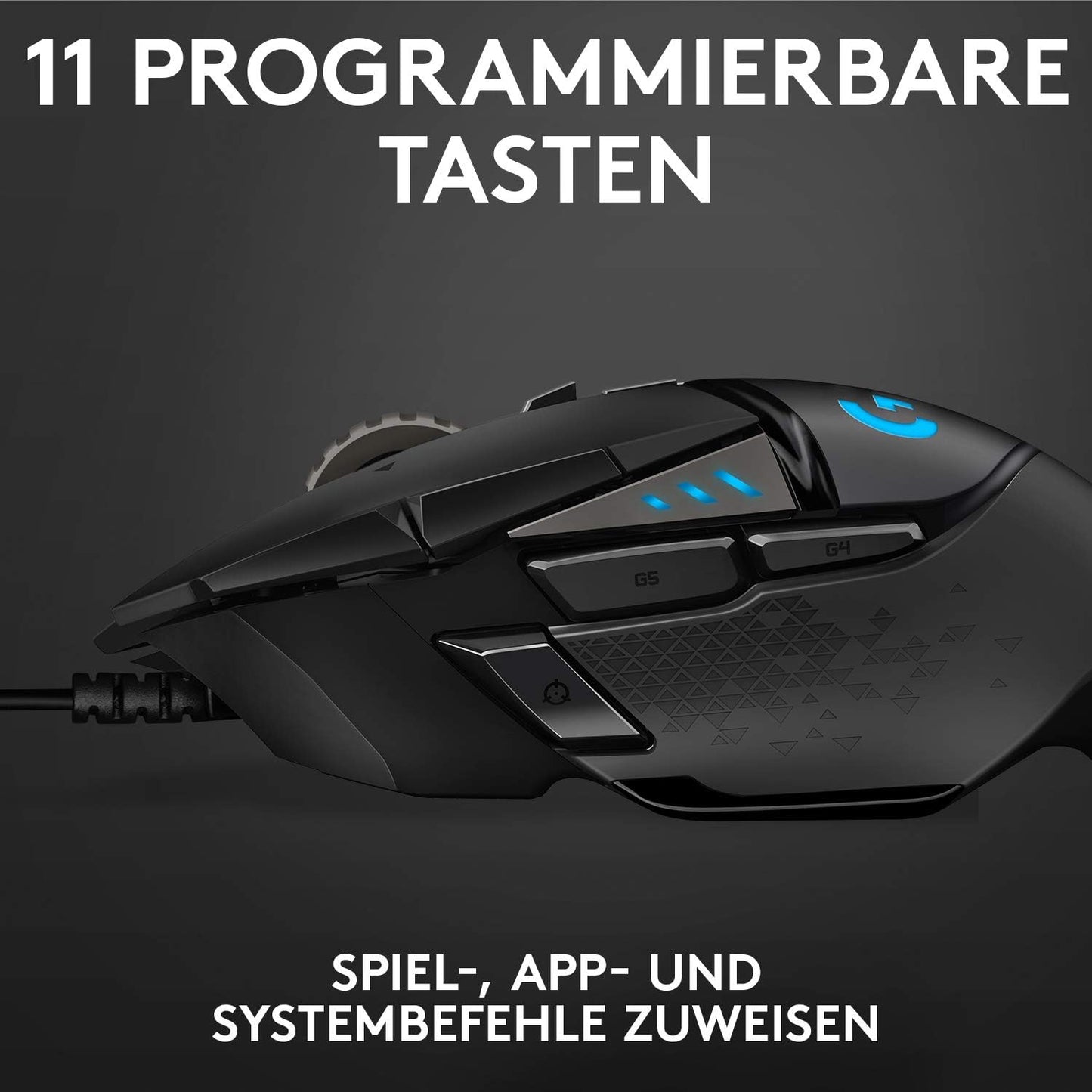 Logitech G502 HERO High-Performance Gaming-Maus mit 25K DPI optischem Sensor