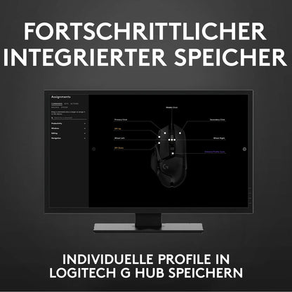 Logitech G502 HERO High-Performance Gaming-Maus mit 25K DPI optischem Sensor