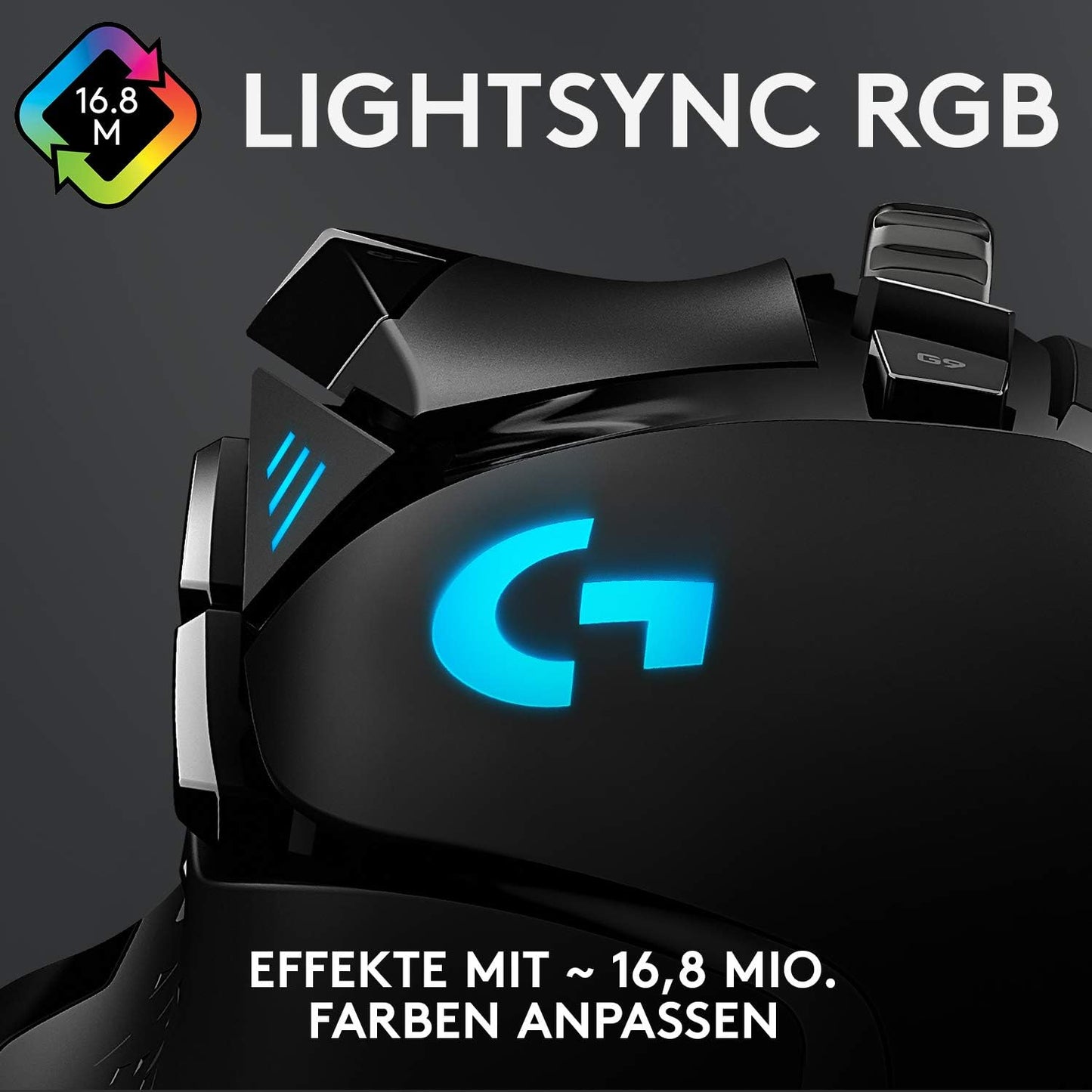 Logitech G502 HERO High-Performance Gaming-Maus mit 25K DPI optischem Sensor