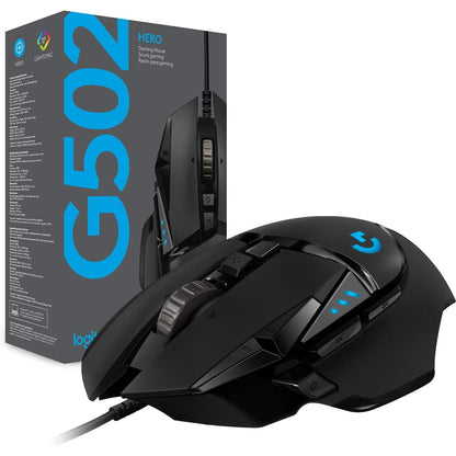 Logitech G502 HERO High-Performance Gaming-Maus mit 25K DPI optischem Sensor