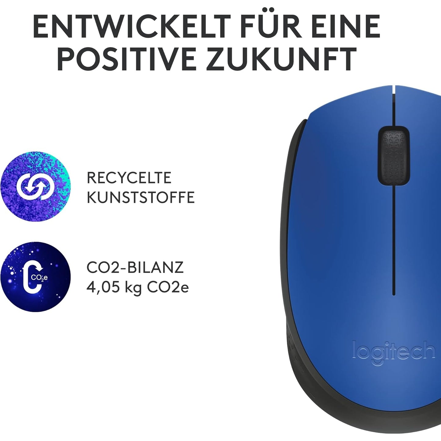 Logitech M171 Kabellose Maus, 2.4 GHz Verbindung via USB-Empfänger, Optischer Sensor, 12-Monate Akkulaufzeit