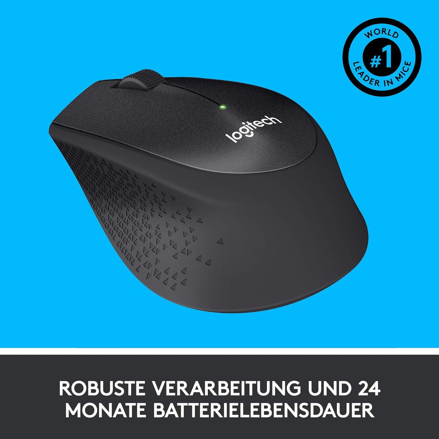 Logitech M330 SILENT PLUS Kabellose Maus, 2,4 GHz mit USB-Nano-Empfänger, 1000 DPI Optical Tracking