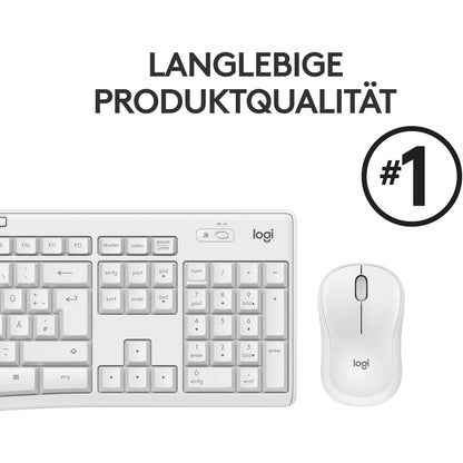 Logitech MK295 kabelloses Tastatur-Maus-Set mit SilentTouch-Technologie, Shortcut-Tasten