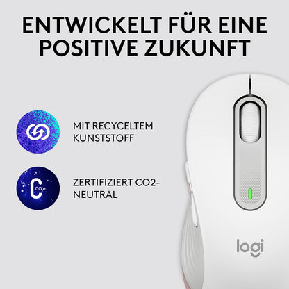 Logitech Signature M650 Kabellose Maus - für kleine bis mittelgroße Hände, 2-Jahres-Batterie, Leise Klicks