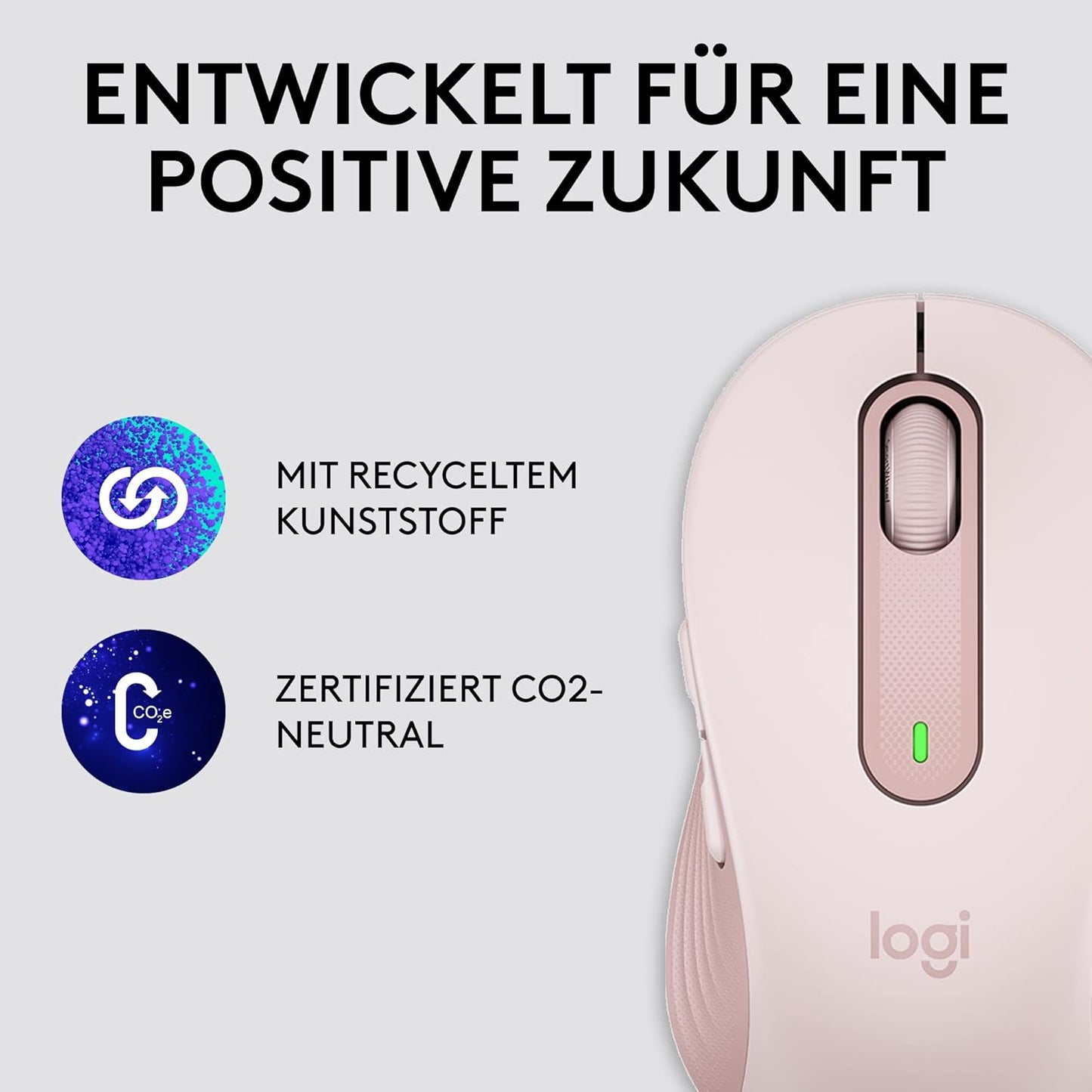 Logitech Signature M650 L Kabellose Maus - für große Hände, Leise Klicks, Anpassbare Seitentasten, Bluetooth