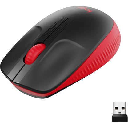 Logitech kabellose Maus M190, geschwungenes Design für beidhändige Nutzung Stromsparmodus