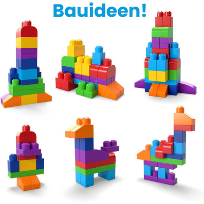 MEGA Bloks DCH55 - Bausteinebeutel - Medium 60 Teile, bunt, Spielzeug ab 1 Jahr