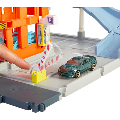 Matchbox HBL60 - Action Drivers Parkgarage Spielset mit 1 Fahrzeug, Spielzeug ab 3 Jahren